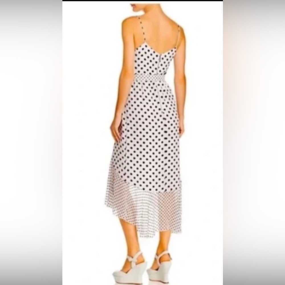 NWT Alice +Olivia soft white large dot dress. Size 12 - Picture 3 of 14
